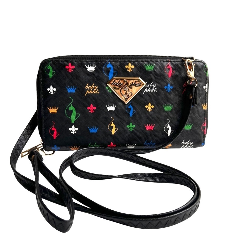 Baby Phat Signature Crossbody Wristlet Wallet NWOT